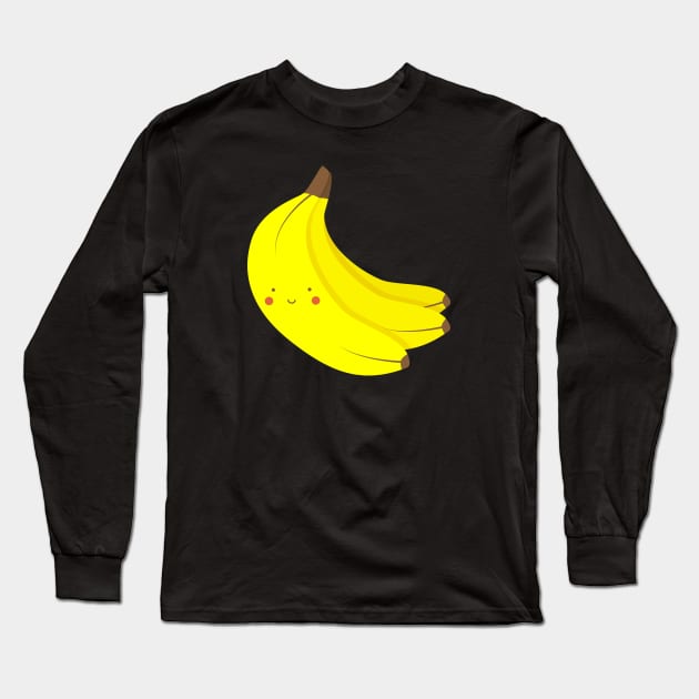 Happy Banana Bunch Long Sleeve T-Shirt by designminds1